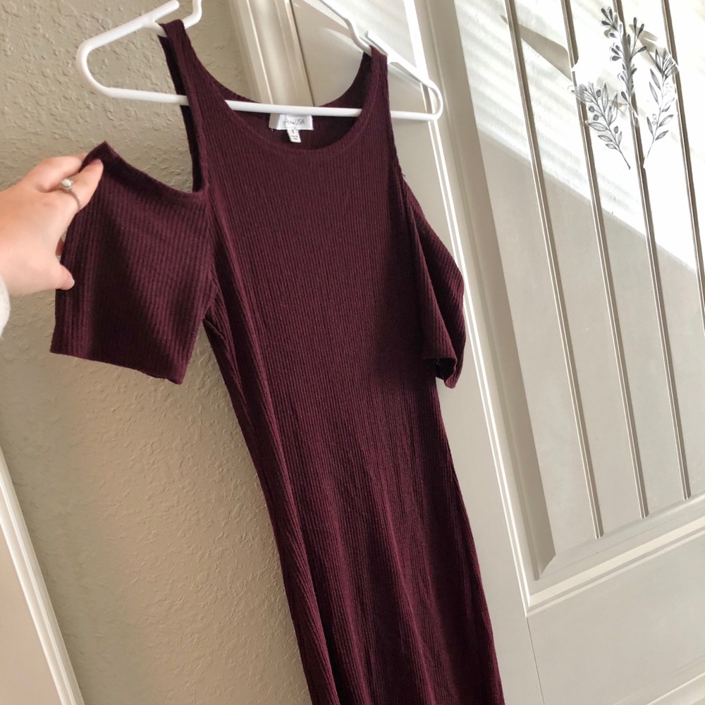 Maroon Stretch Dress